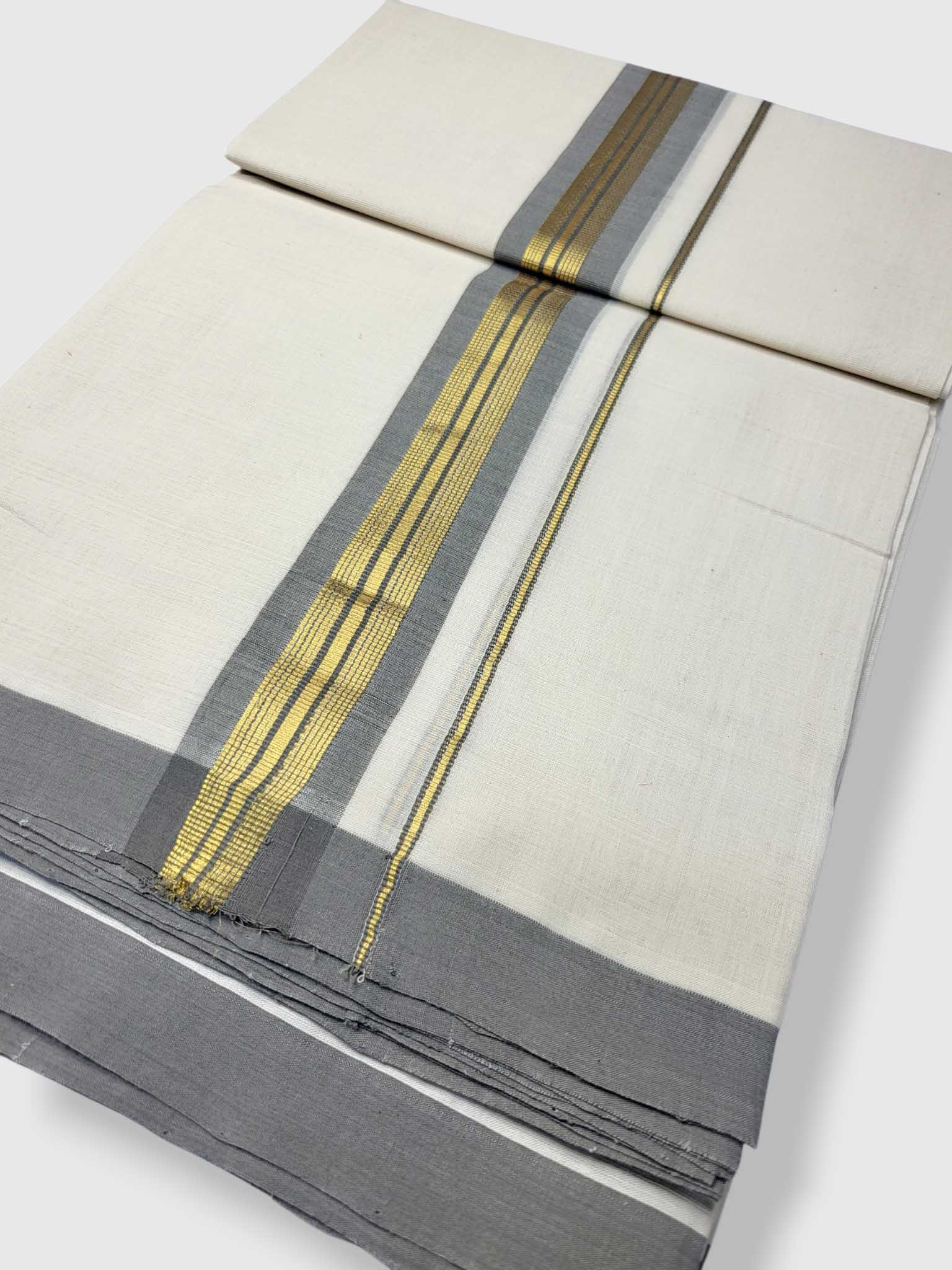 Kerala Balaramapuram Pure Cotton Handloom Mundu/Dhoti