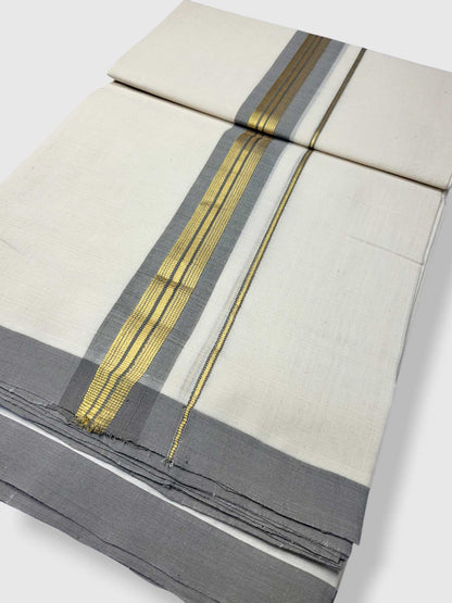 Kerala Balaramapuram Pure Cotton Handloom Mundu/Dhoti