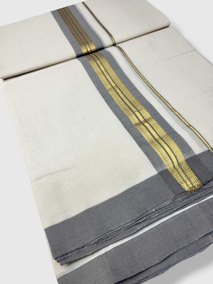 Kerala Balaramapuram Pure Cotton Handloom Mundu/Dhoti