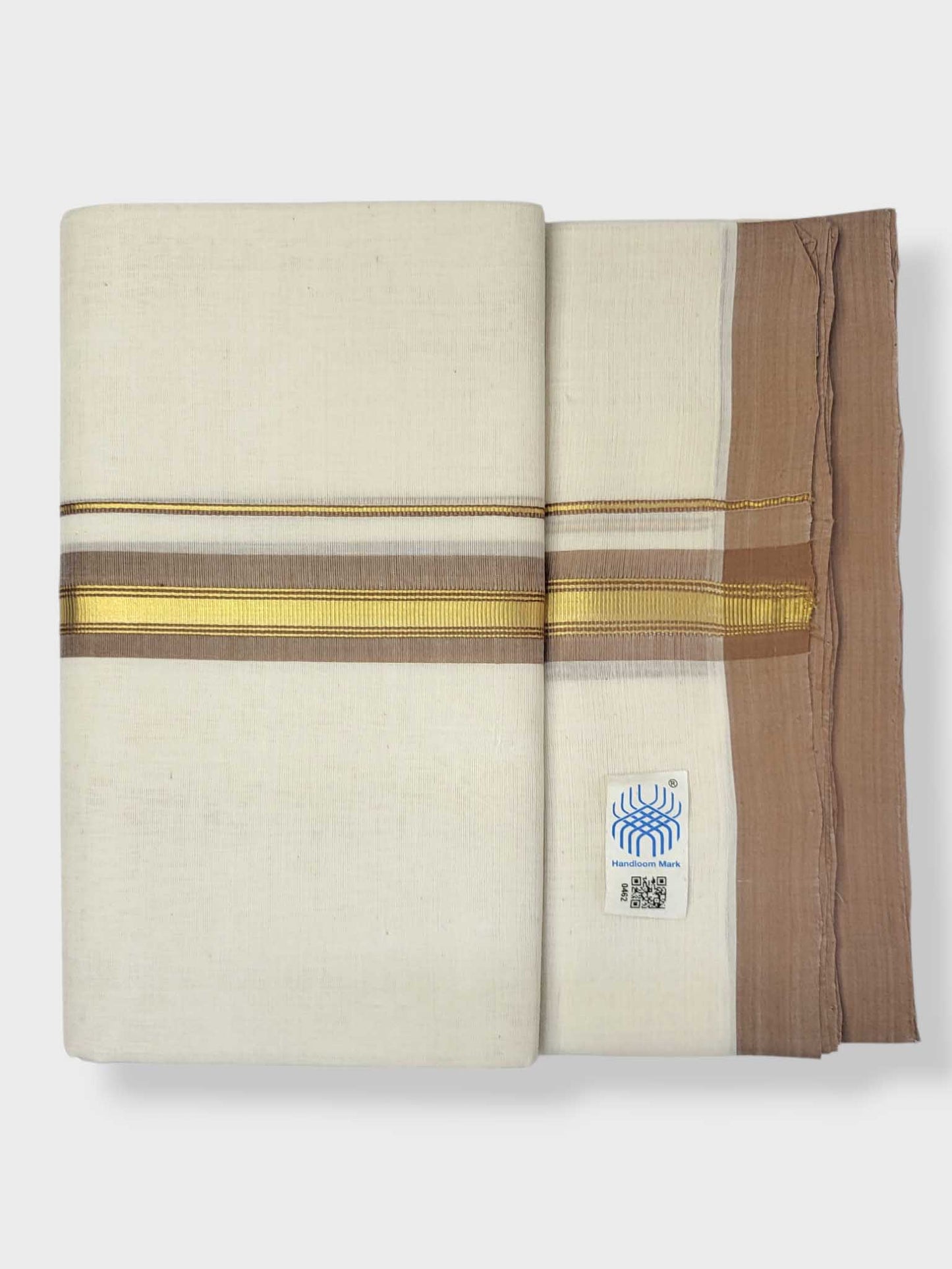 Kerala Balaramapuram Pure Cotton Handloom Mundu/Dhoti