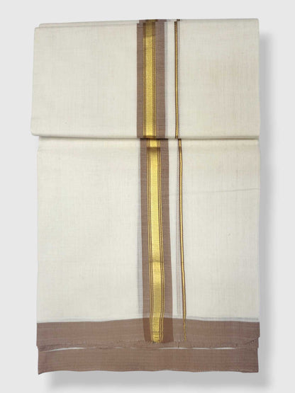 Kerala Balaramapuram Pure Cotton Handloom Mundu/Dhoti