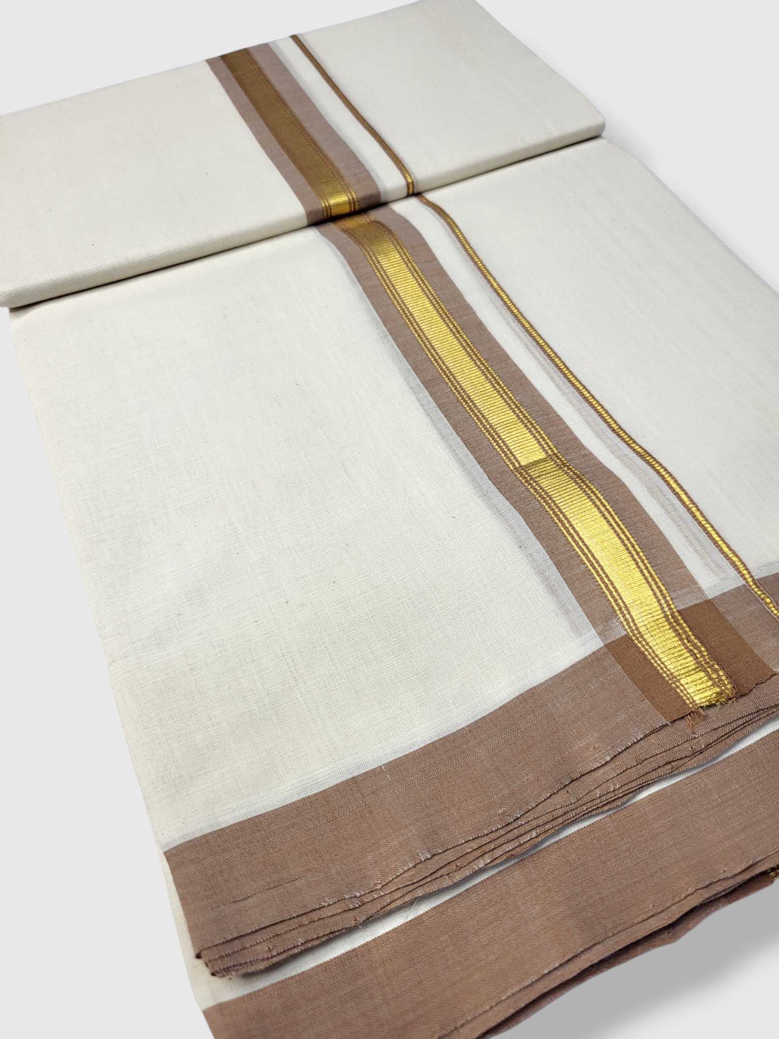 Kerala Balaramapuram Pure Cotton Handloom Mundu/Dhoti