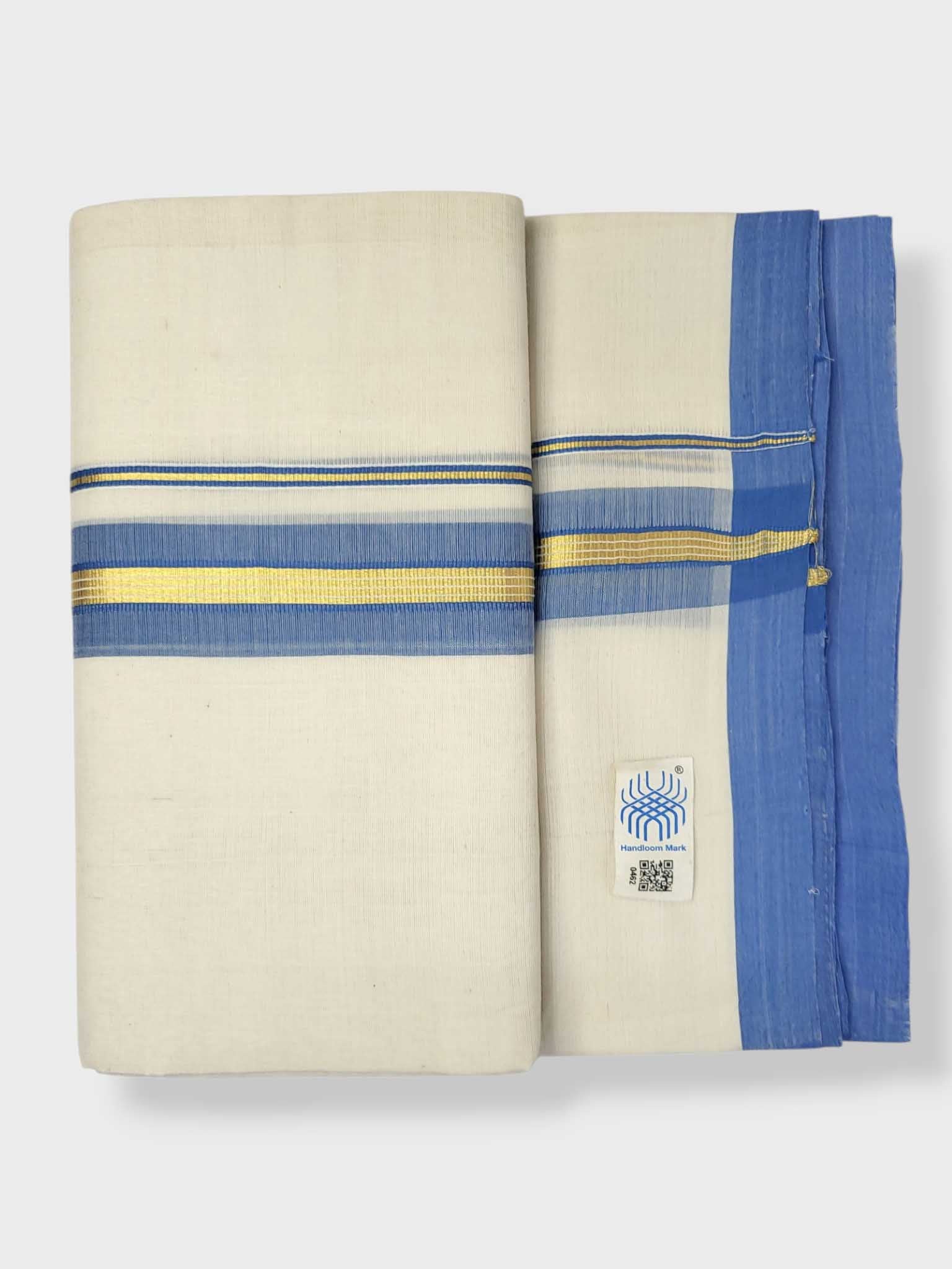 Kerala Balaramapuram Pure Cotton Handloom Mundu/Dhoti