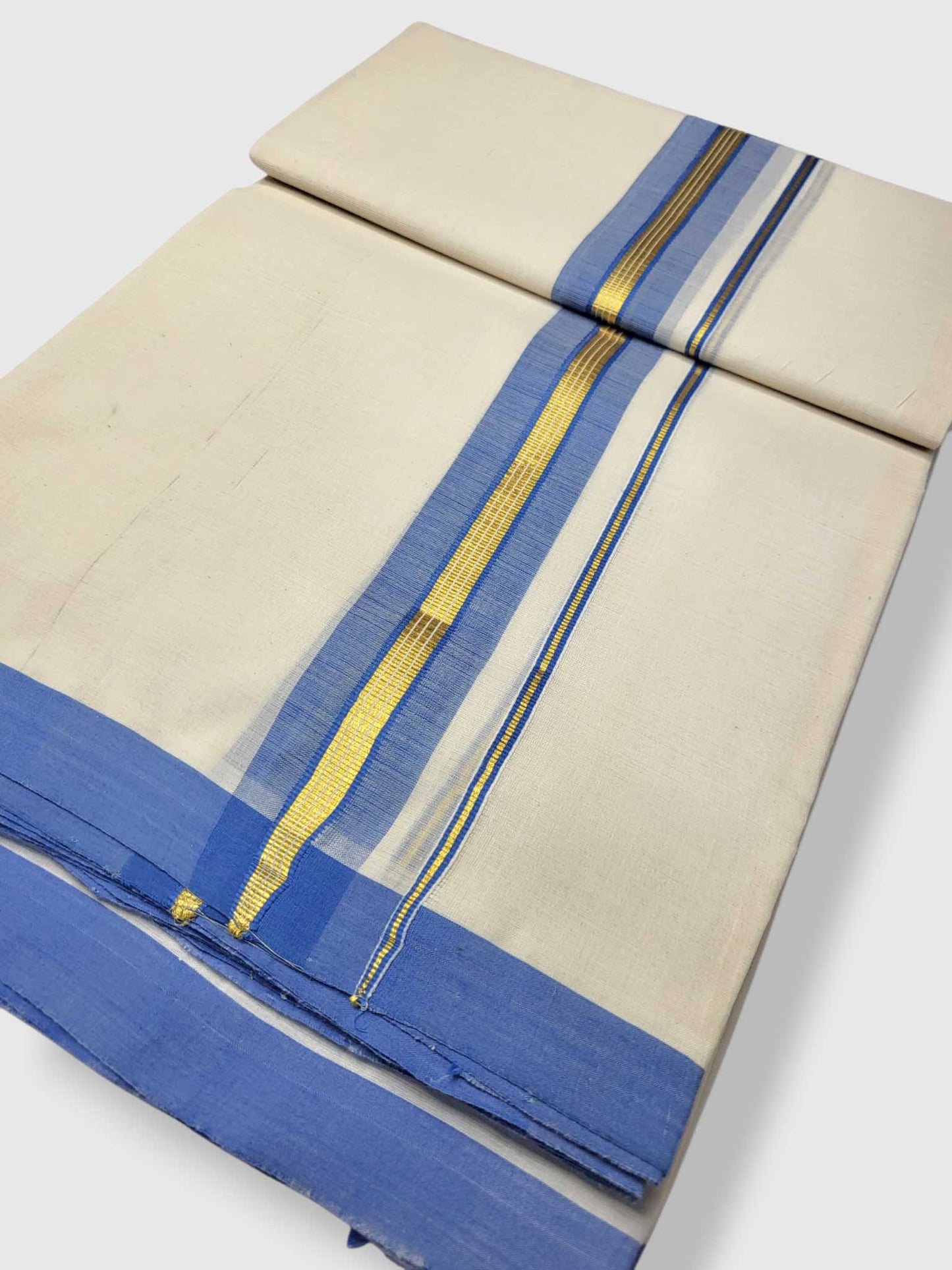 Kerala Balaramapuram Pure Cotton Handloom Mundu/Dhoti