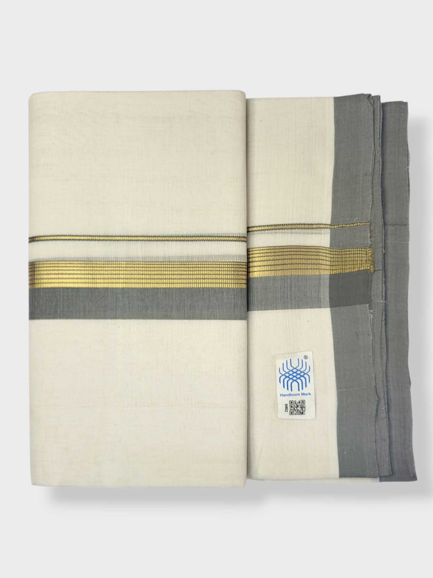 Kerala Balaramapuram Pure Cotton Handloom Mundu/Dhoti