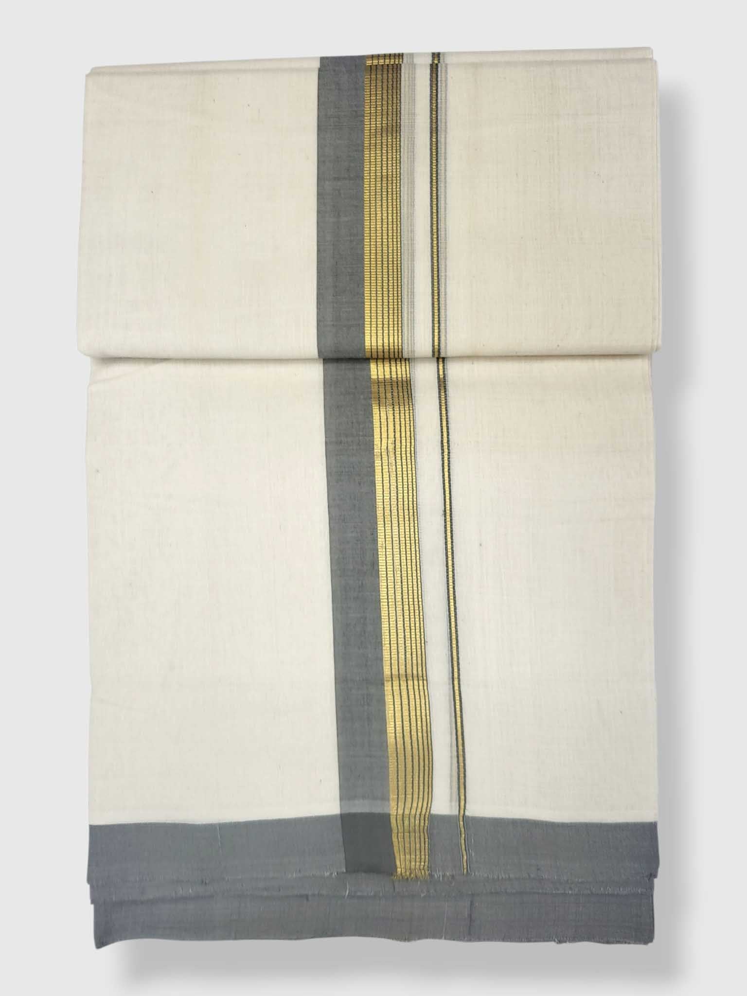 Kerala Balaramapuram Pure Cotton Handloom Mundu/Dhoti