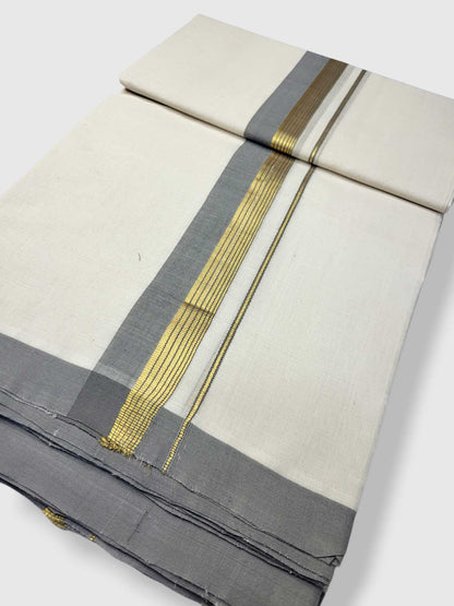Kerala Balaramapuram Pure Cotton Handloom Mundu/Dhoti
