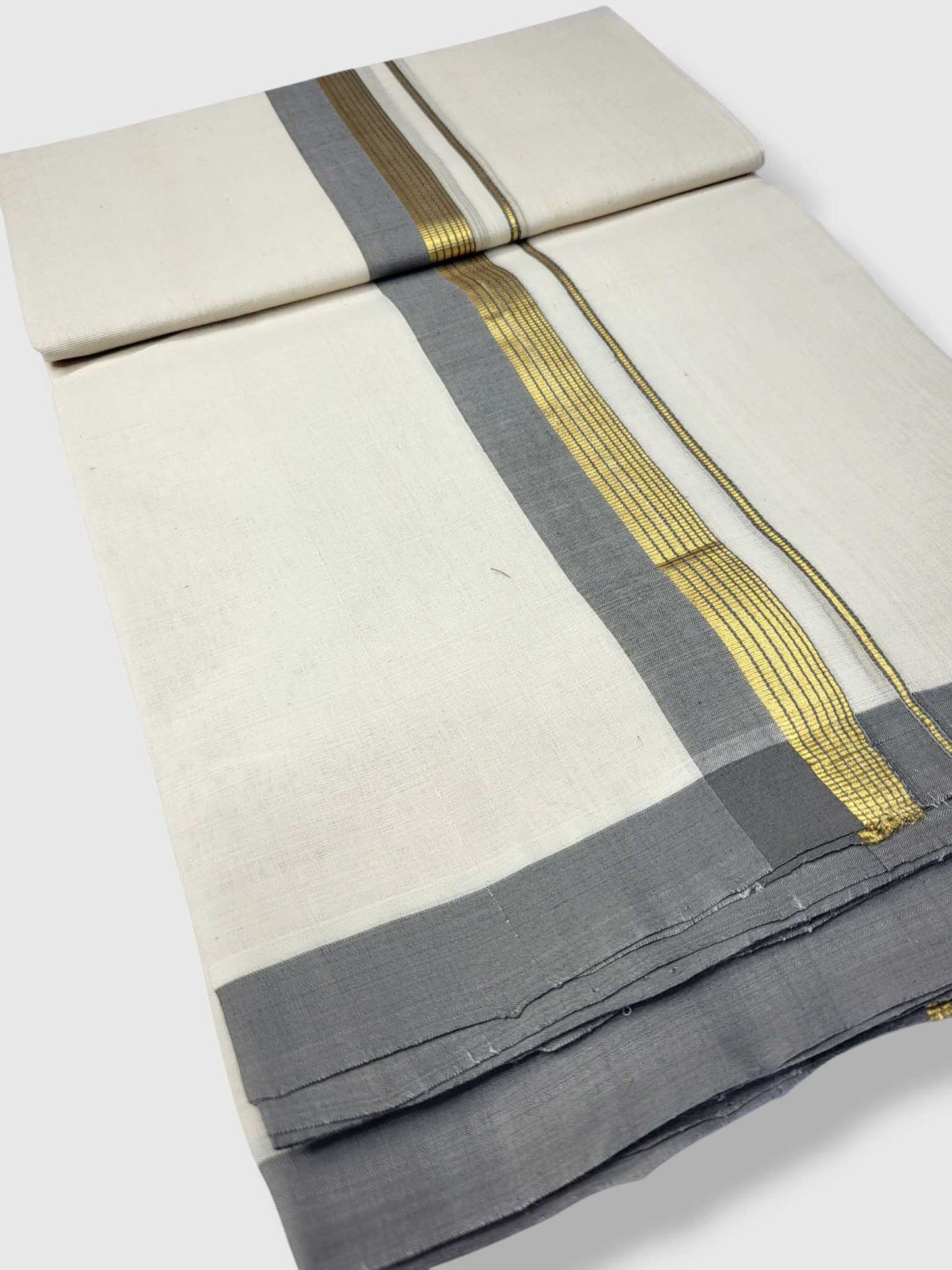 Kerala Balaramapuram Pure Cotton Handloom Mundu/Dhoti