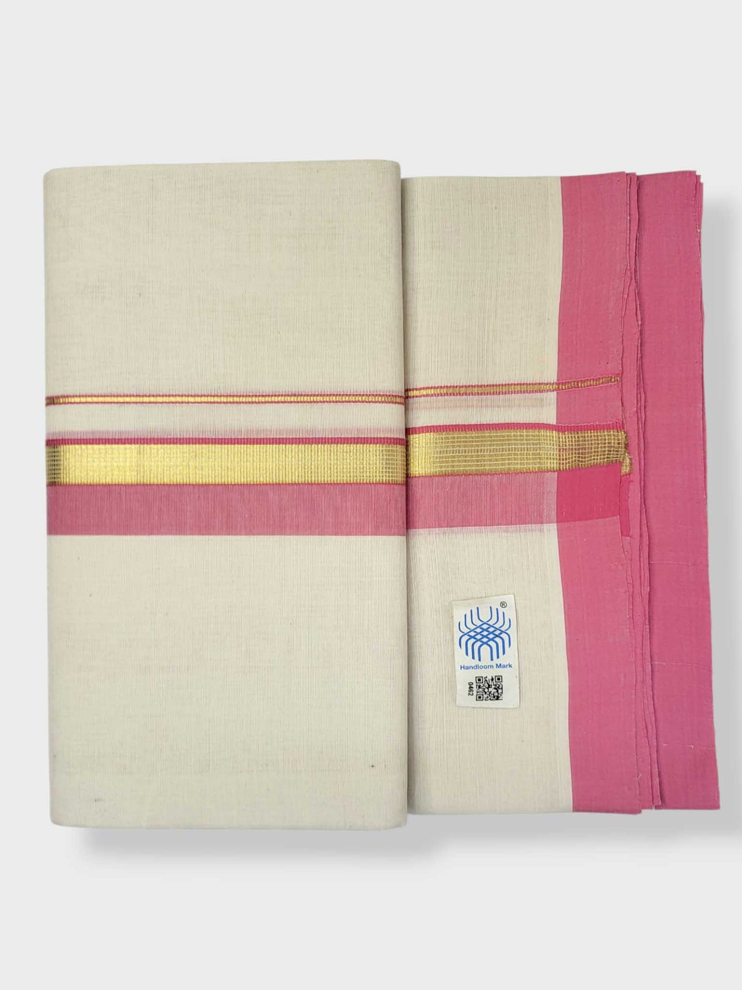 Kerala Balaramapuram Pure Cotton Handloom Mundu/Dhoti