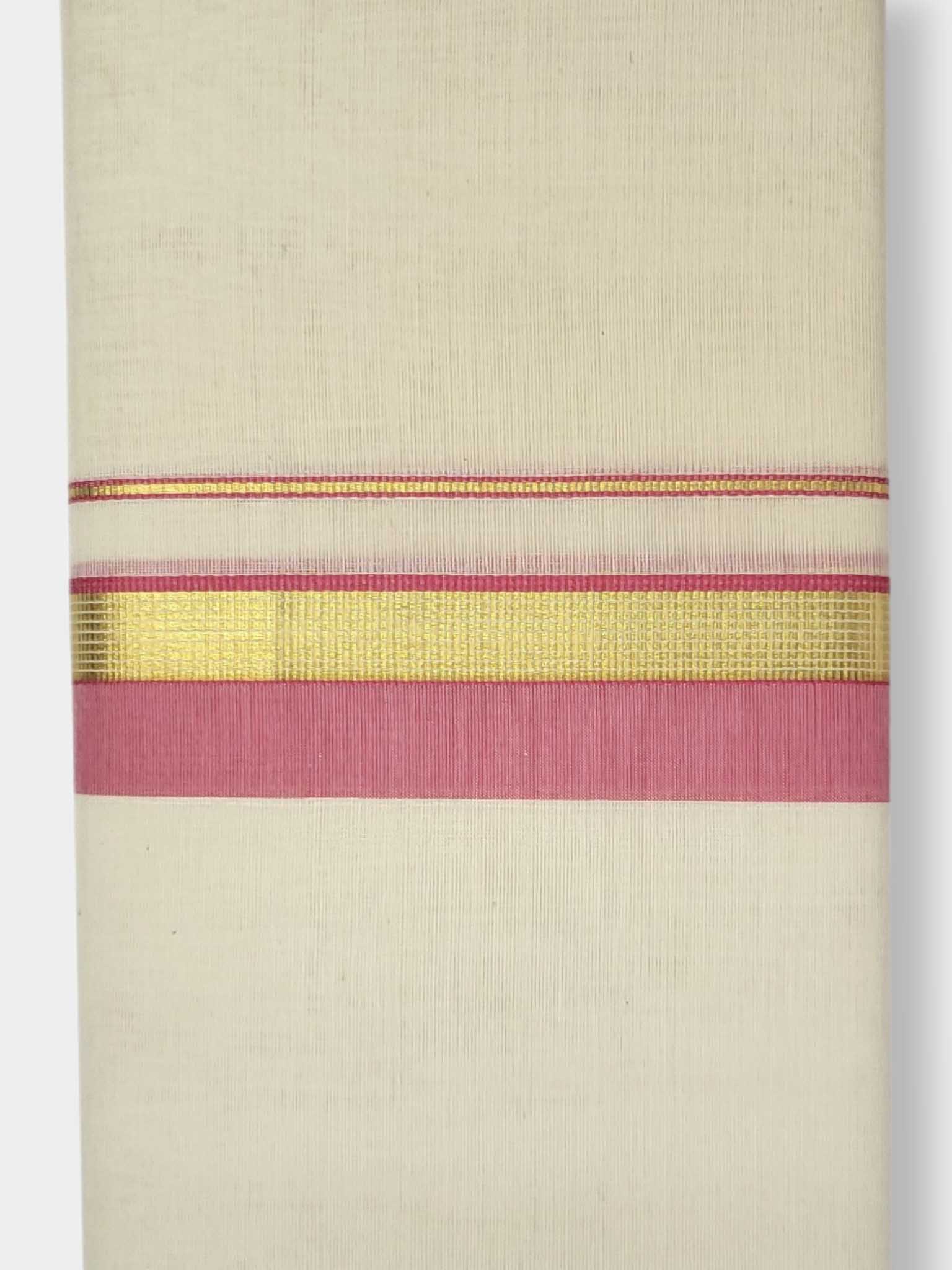 Kerala Balaramapuram Pure Cotton Handloom Mundu/Dhoti