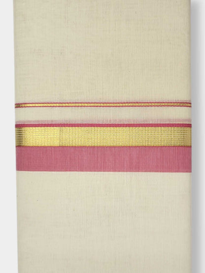 Kerala Balaramapuram Pure Cotton Handloom Mundu/Dhoti