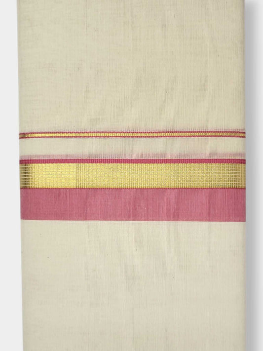 Kerala Balaramapuram Pure Cotton Handloom Mundu/Dhoti