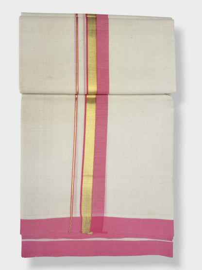 Kerala Balaramapuram Pure Cotton Handloom Mundu/Dhoti