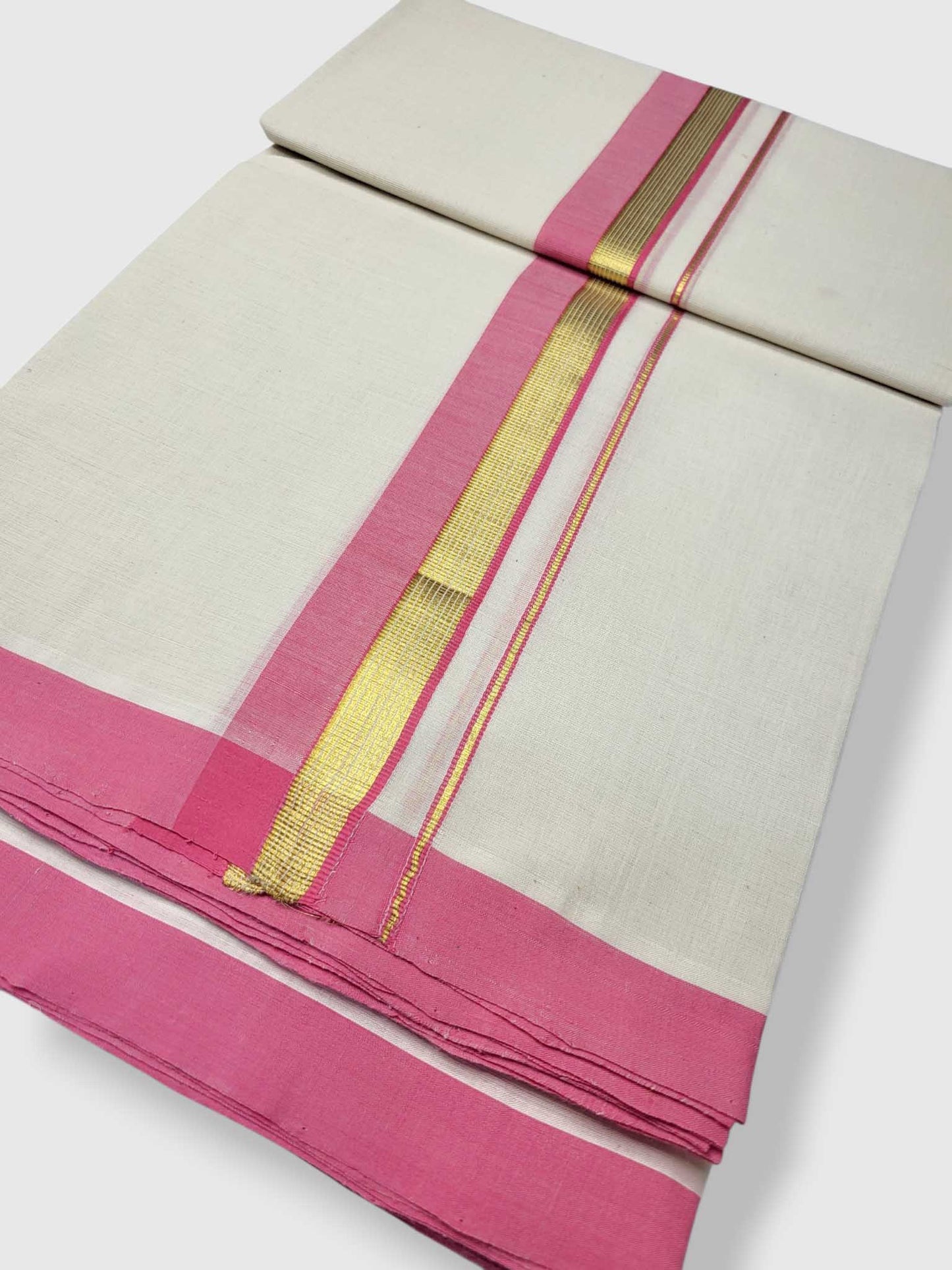 Kerala Balaramapuram Pure Cotton Handloom Mundu/Dhoti