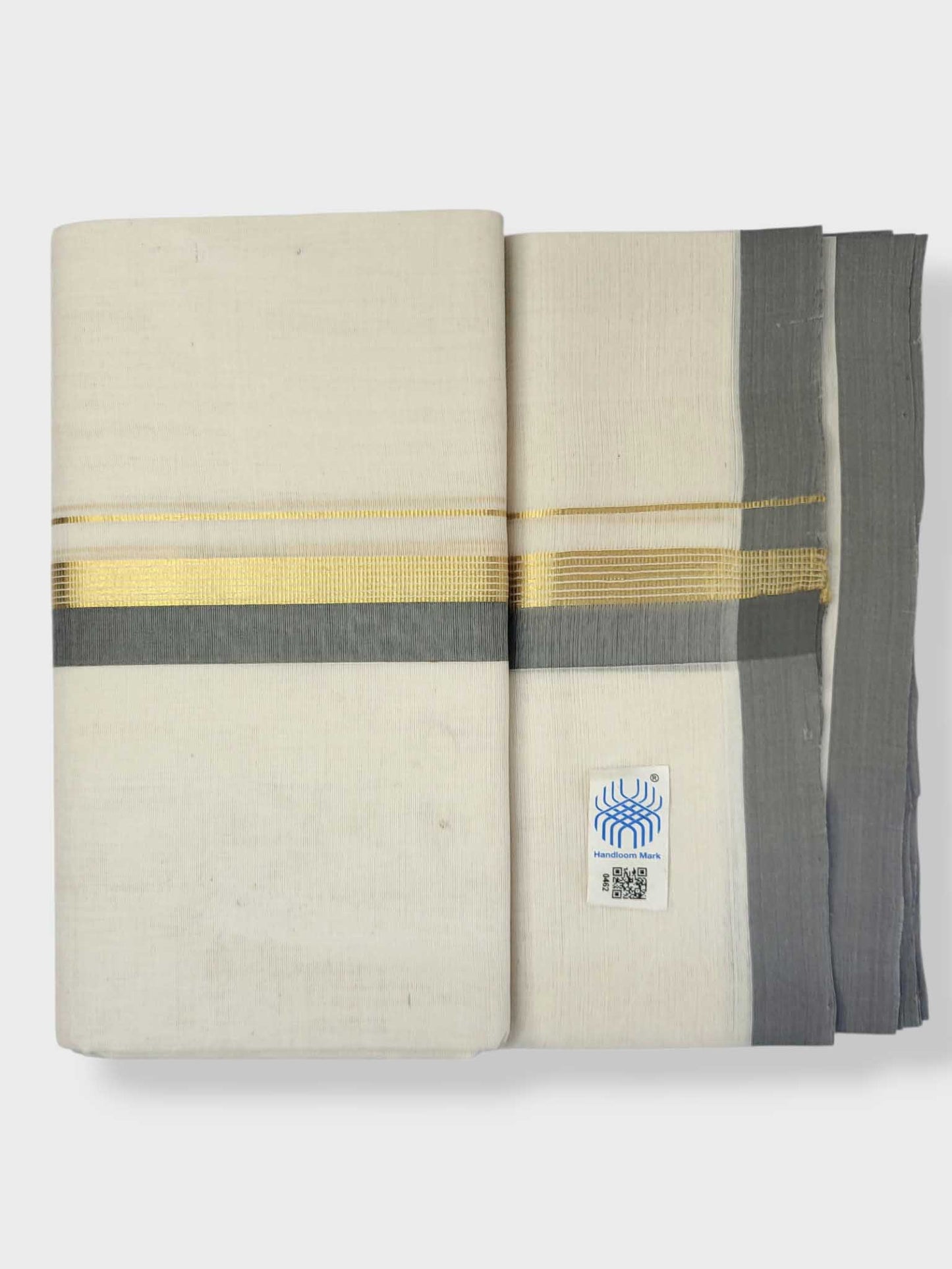 Kerala Balaramapuram Pure Cotton Handloom Mundu/Dhoti