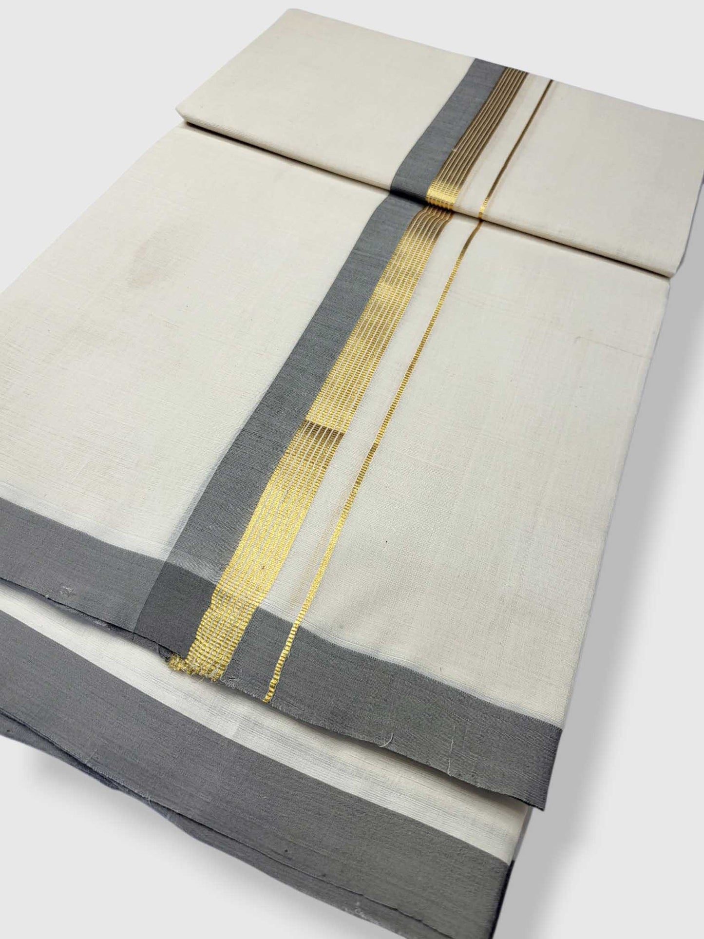 Kerala Balaramapuram Pure Cotton Handloom Mundu/Dhoti