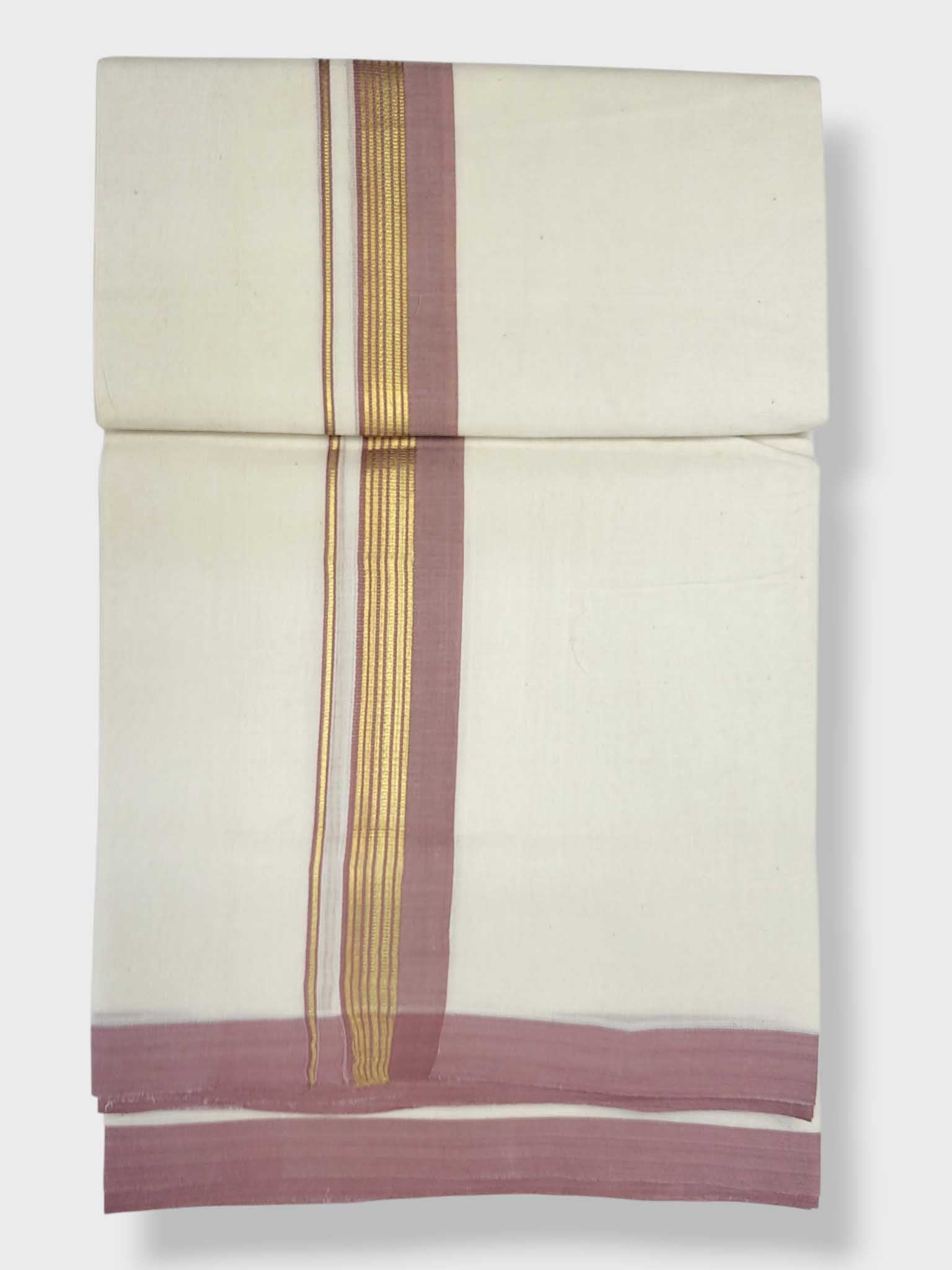 Kerala Balaramapuram Pure Cotton Handloom Mundu/Dhoti