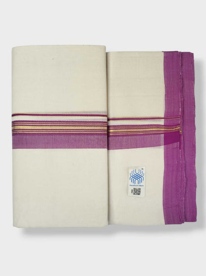 Kerala Balaramapuram Pure Cotton Handloom Mundu/Dhoti