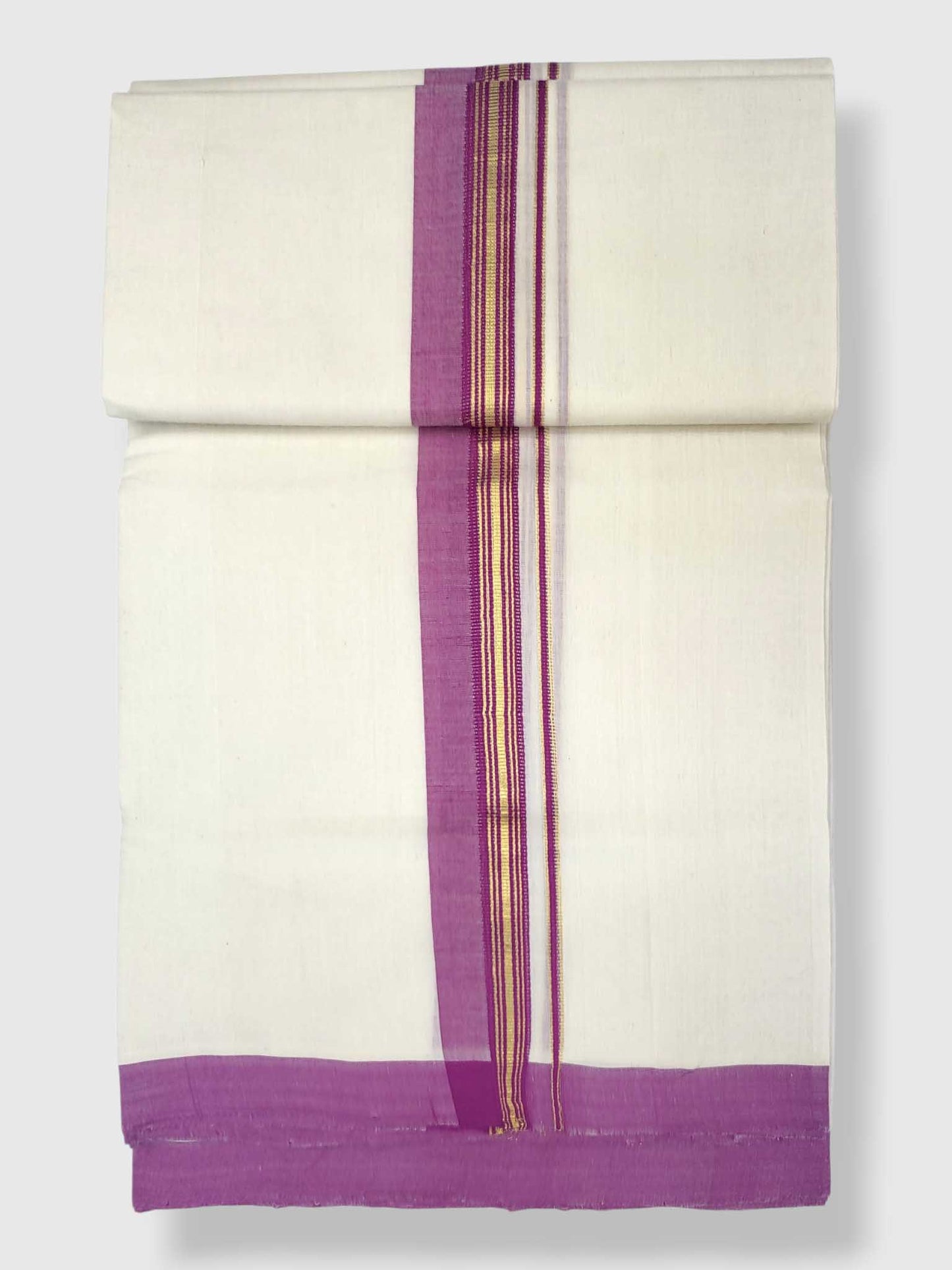 Kerala Balaramapuram Pure Cotton Handloom Mundu/Dhoti