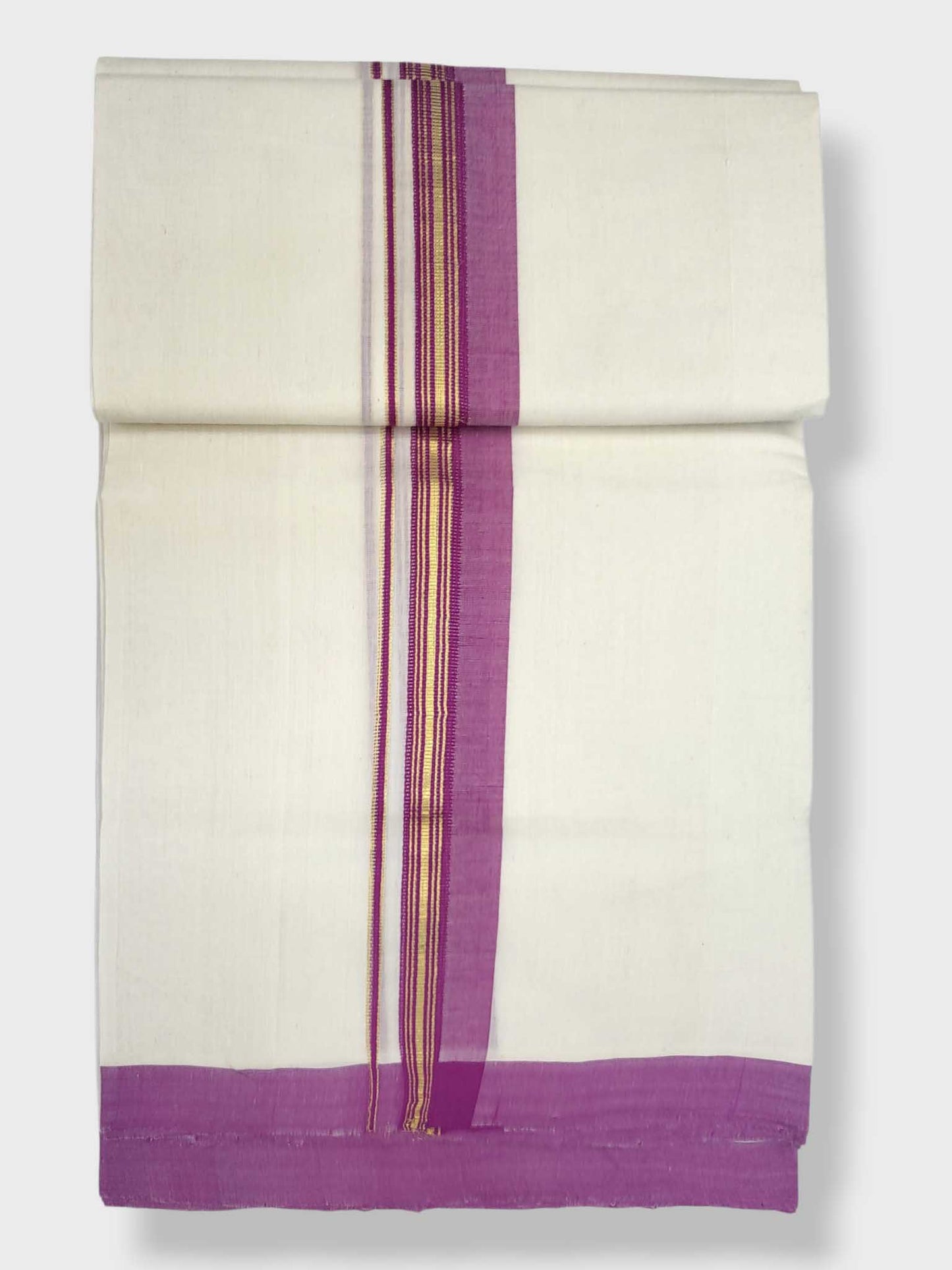 Kerala Balaramapuram Pure Cotton Handloom Mundu/Dhoti