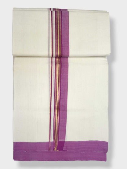 Kerala Balaramapuram Pure Cotton Handloom Mundu/Dhoti