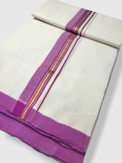Kerala Balaramapuram Pure Cotton Handloom Mundu/Dhoti