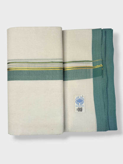 Kerala Balaramapuram Pure Cotton Handloom Mundu/Dhoti