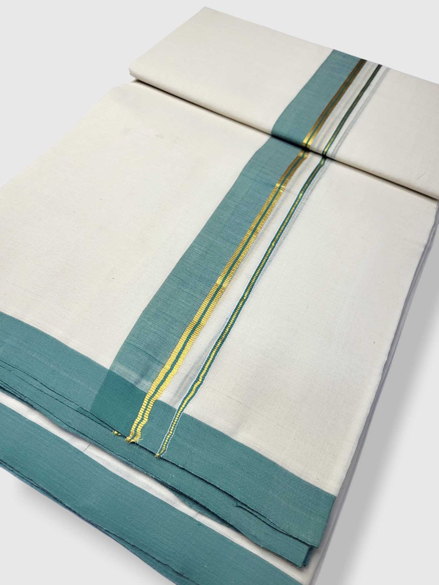 Kerala Balaramapuram Pure Cotton Handloom Mundu/Dhoti