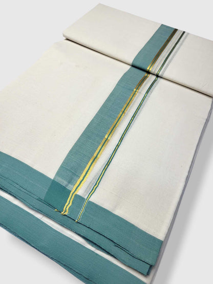 Kerala Balaramapuram Pure Cotton Handloom Mundu/Dhoti