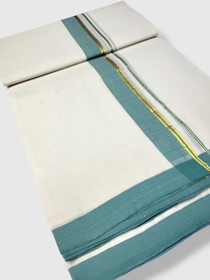 Kerala Balaramapuram Pure Cotton Handloom Mundu/Dhoti