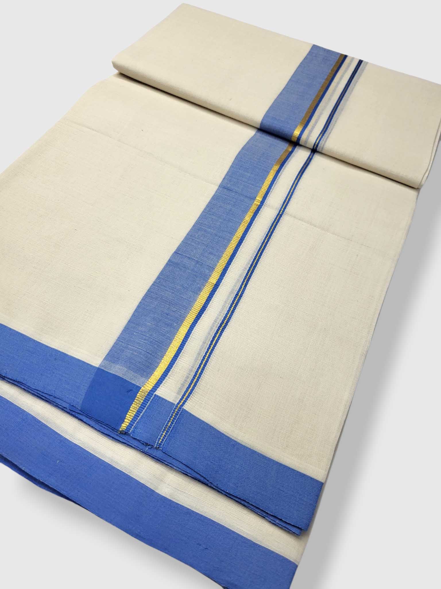 Kerala Balaramapuram Pure Cotton Handloom Mundu/Dhoti