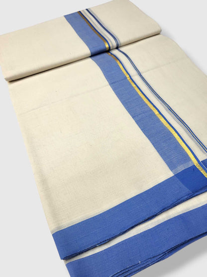Kerala Balaramapuram Pure Cotton Handloom Mundu/Dhoti
