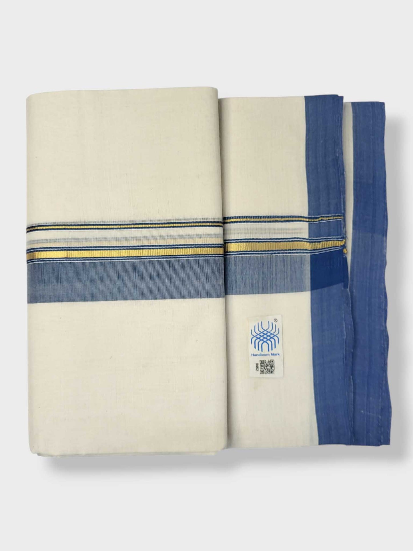 Kerala Balaramapuram Pure Cotton Handloom Mundu/Dhoti