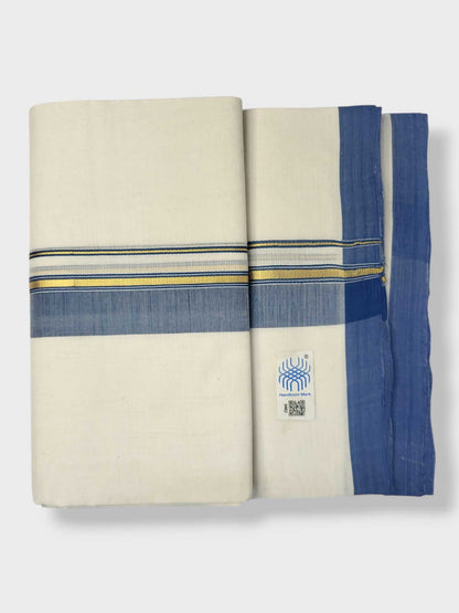 Kerala Balaramapuram Pure Cotton Handloom Mundu/Dhoti