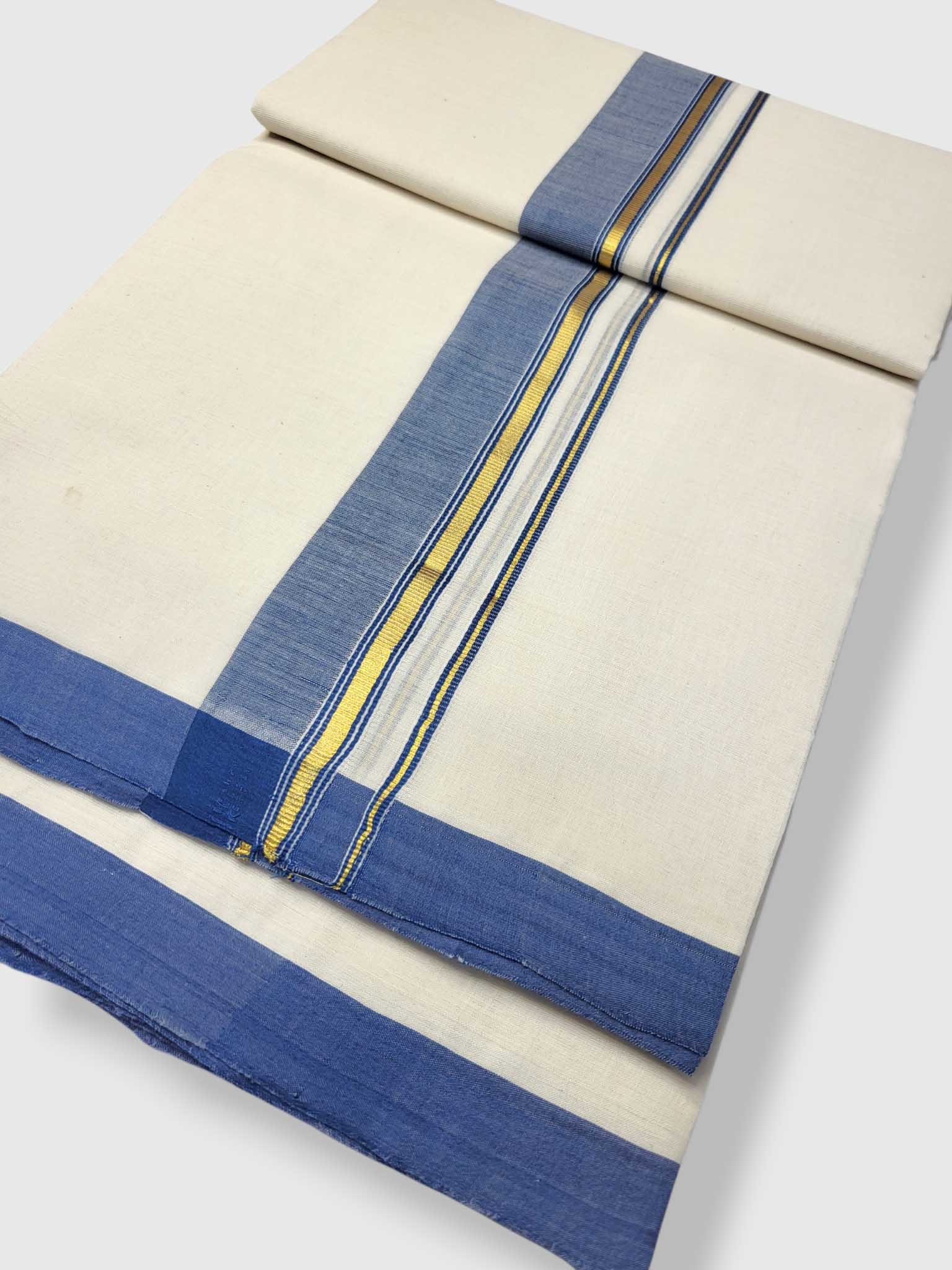 Kerala Balaramapuram Pure Cotton Handloom Mundu/Dhoti