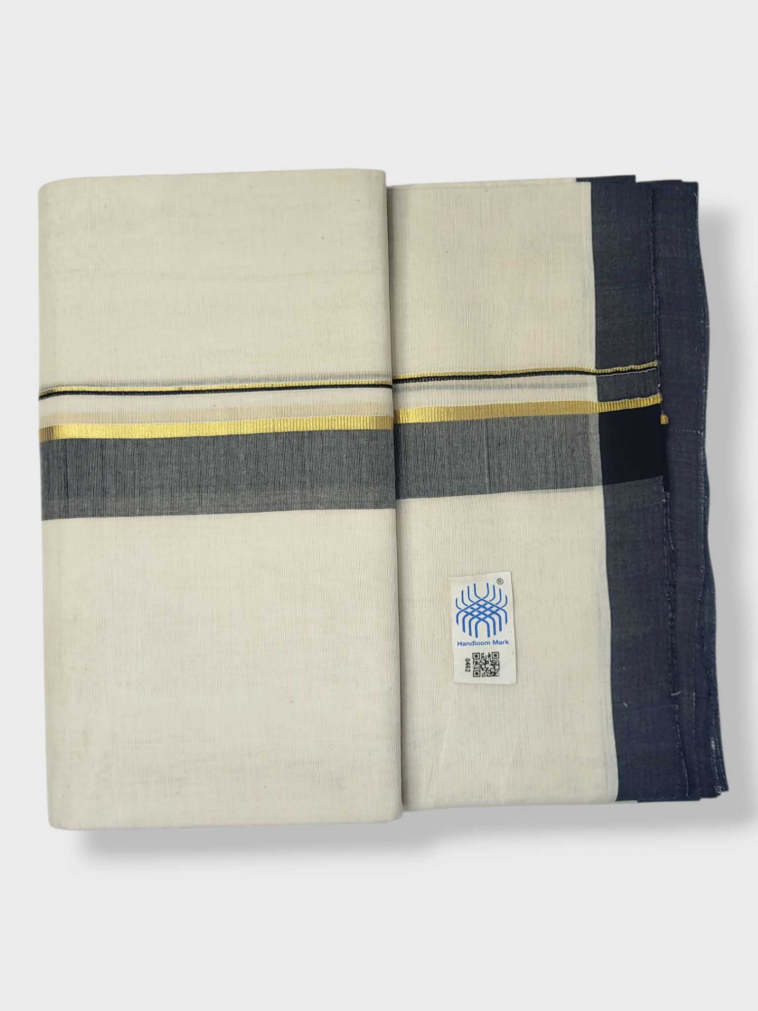 Kerala Balaramapuram Pure Cotton Handloom Mundu/Dhoti