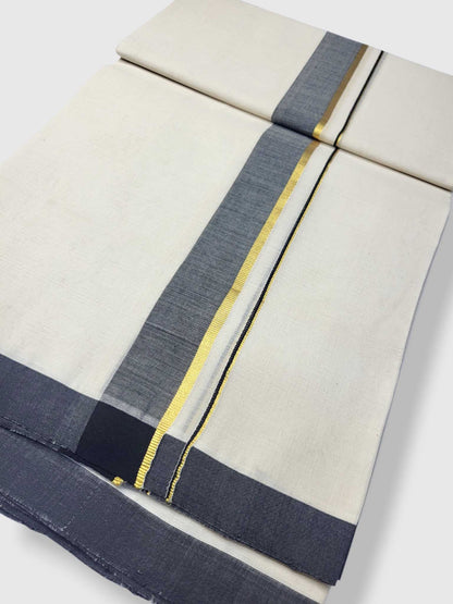 Kerala Balaramapuram Pure Cotton Handloom Mundu/Dhoti