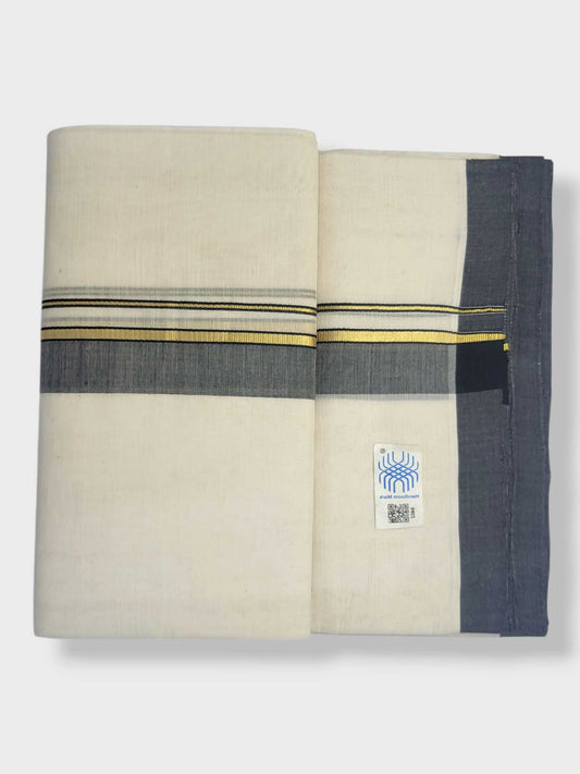 Kerala Balaramapuram Pure Cotton Handloom Mundu/Dhoti