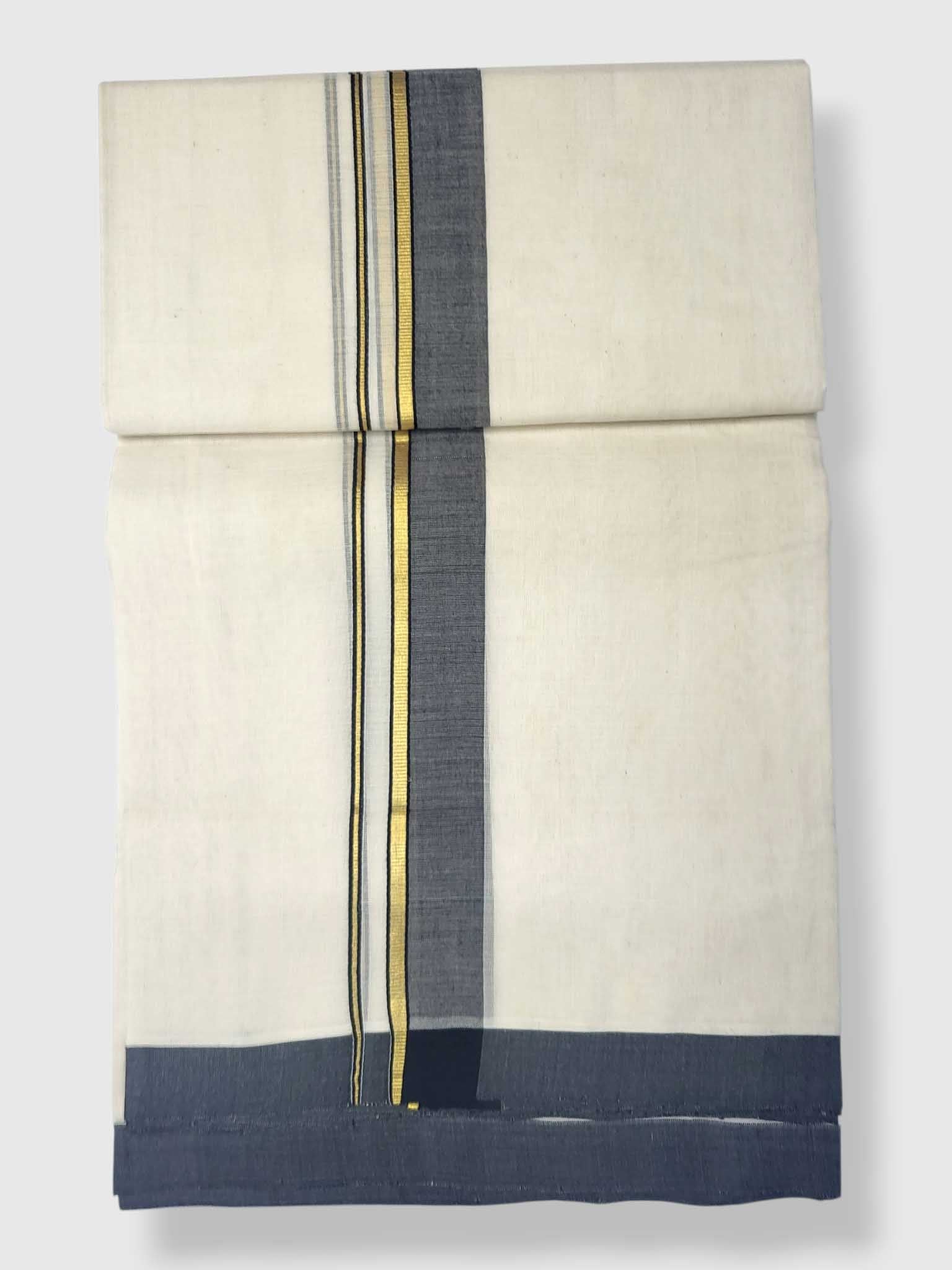 Kerala Balaramapuram Pure Cotton Handloom Mundu/Dhoti