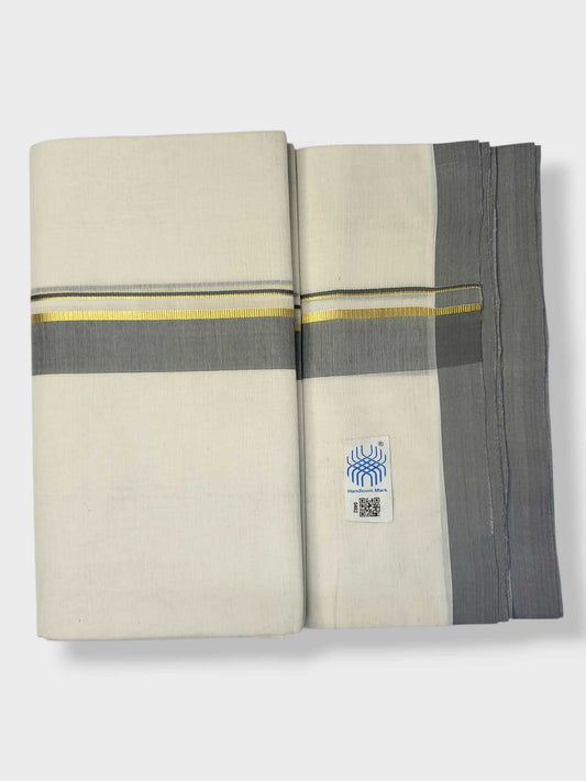 Kerala Balaramapuram Pure Cotton Handloom Mundu/Dhoti