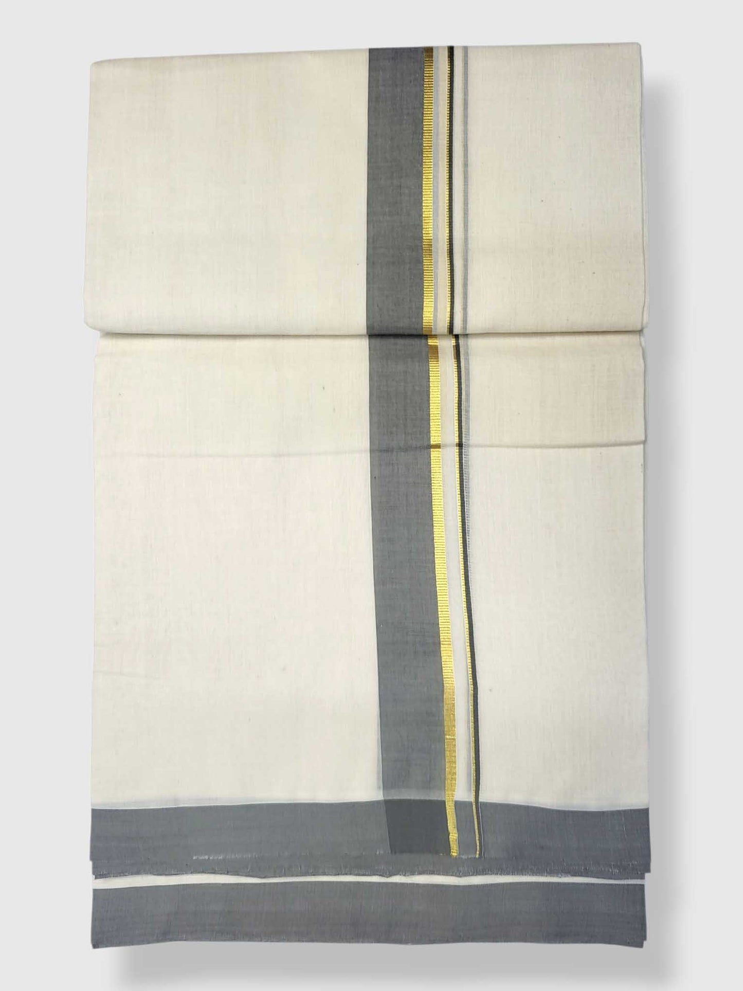 Kerala Balaramapuram Pure Cotton Handloom Mundu/Dhoti