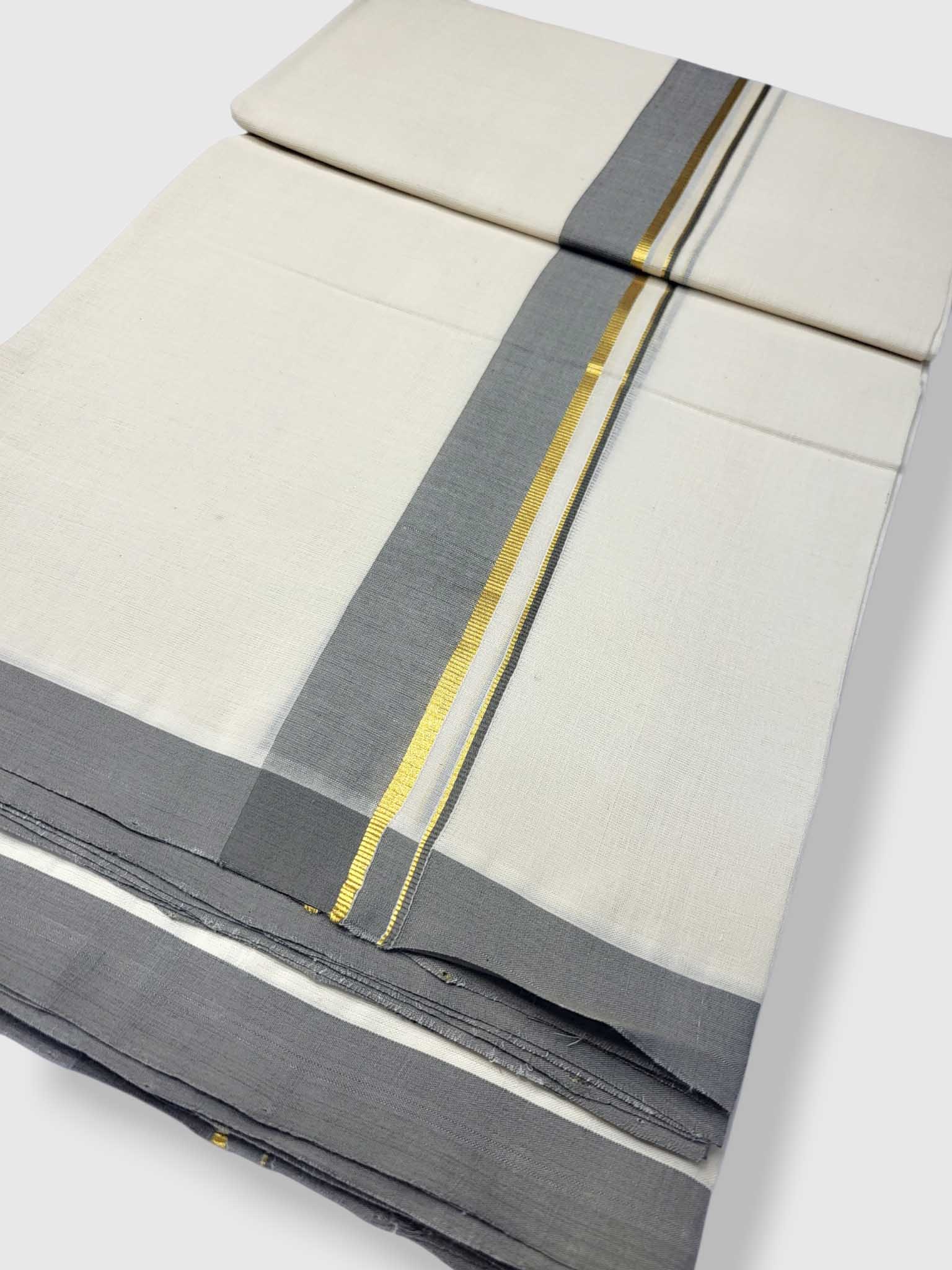 Kerala Balaramapuram Pure Cotton Handloom Mundu/Dhoti