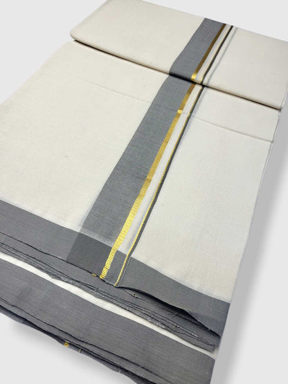 Kerala Balaramapuram Pure Cotton Handloom Mundu/Dhoti