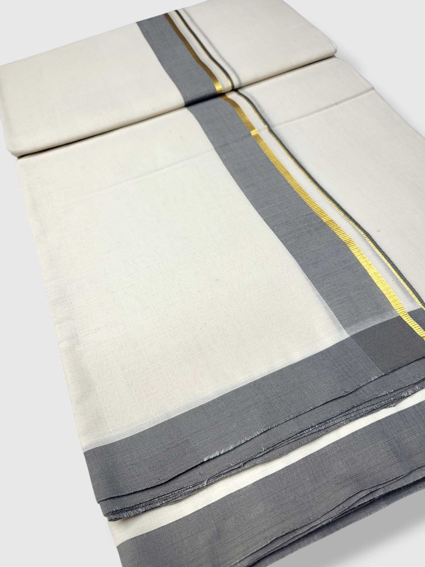 Kerala Balaramapuram Pure Cotton Handloom Mundu/Dhoti