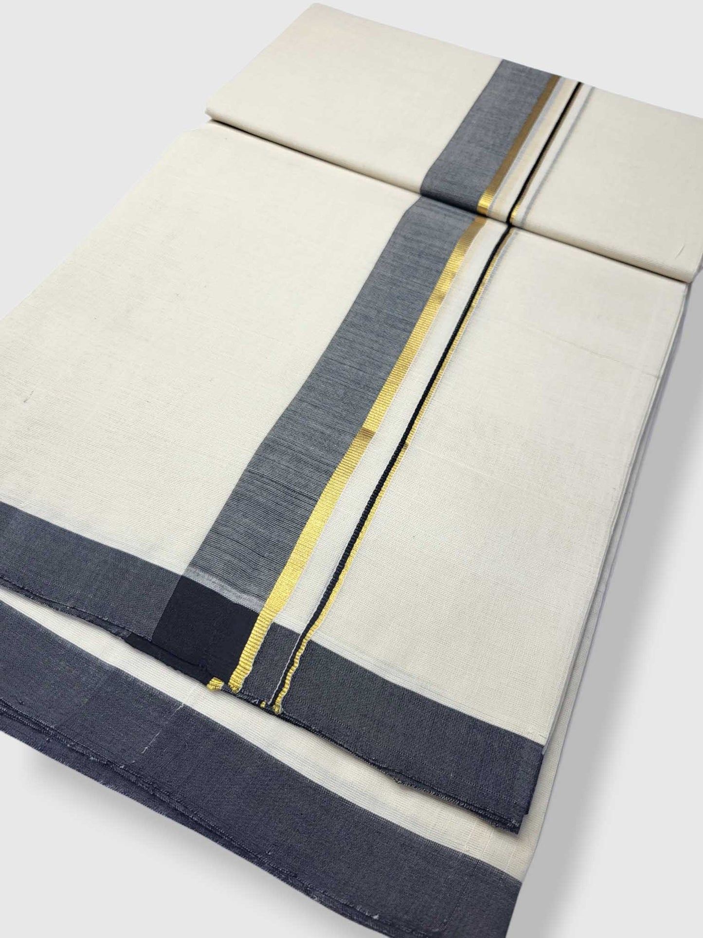 Kerala Balaramapuram Pure Cotton Handloom Mundu/Dhoti