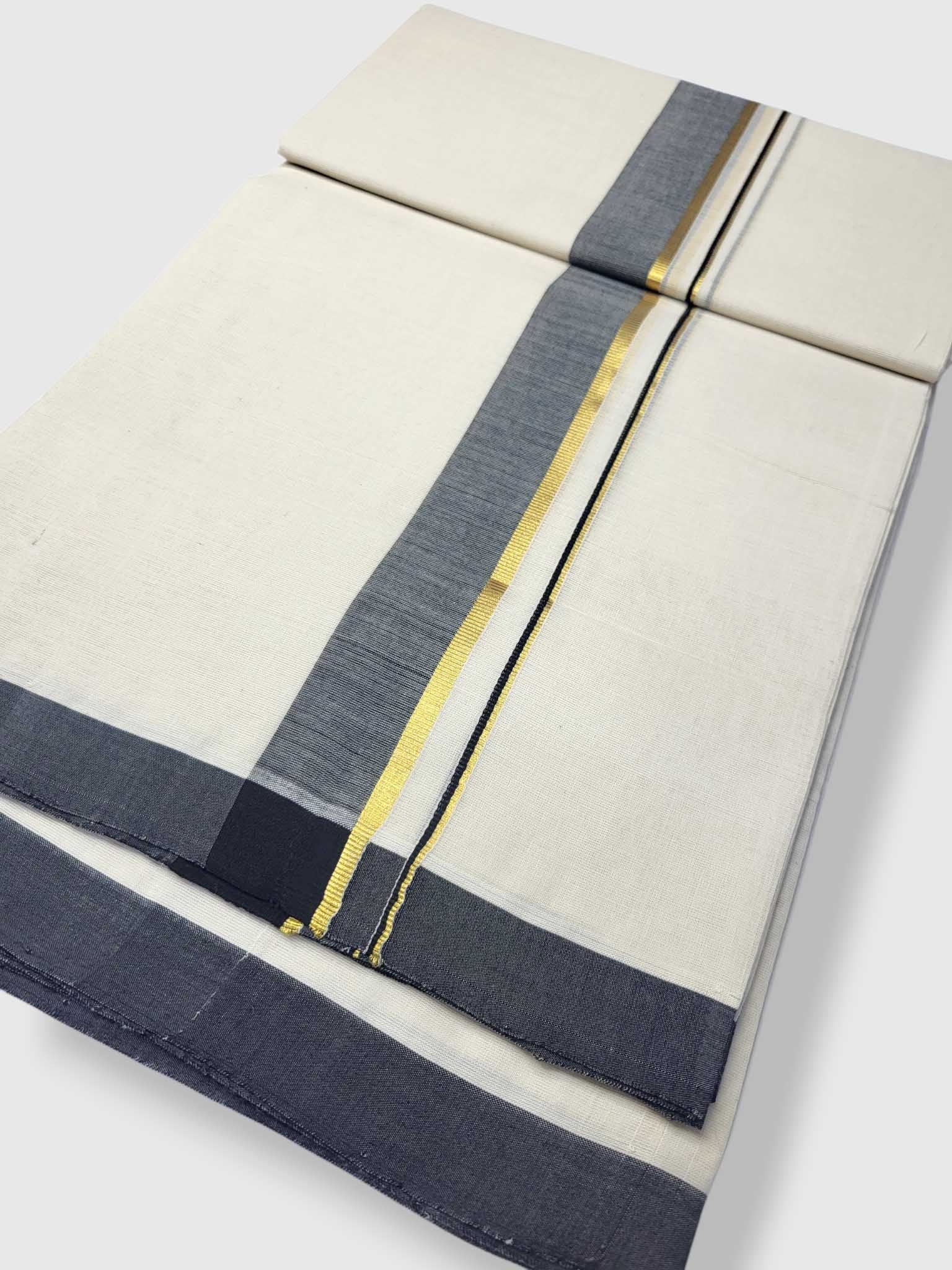 Kerala Balaramapuram Pure Cotton Handloom Mundu/Dhoti