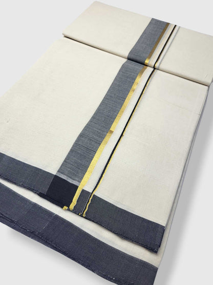 Kerala Balaramapuram Pure Cotton Handloom Mundu/Dhoti