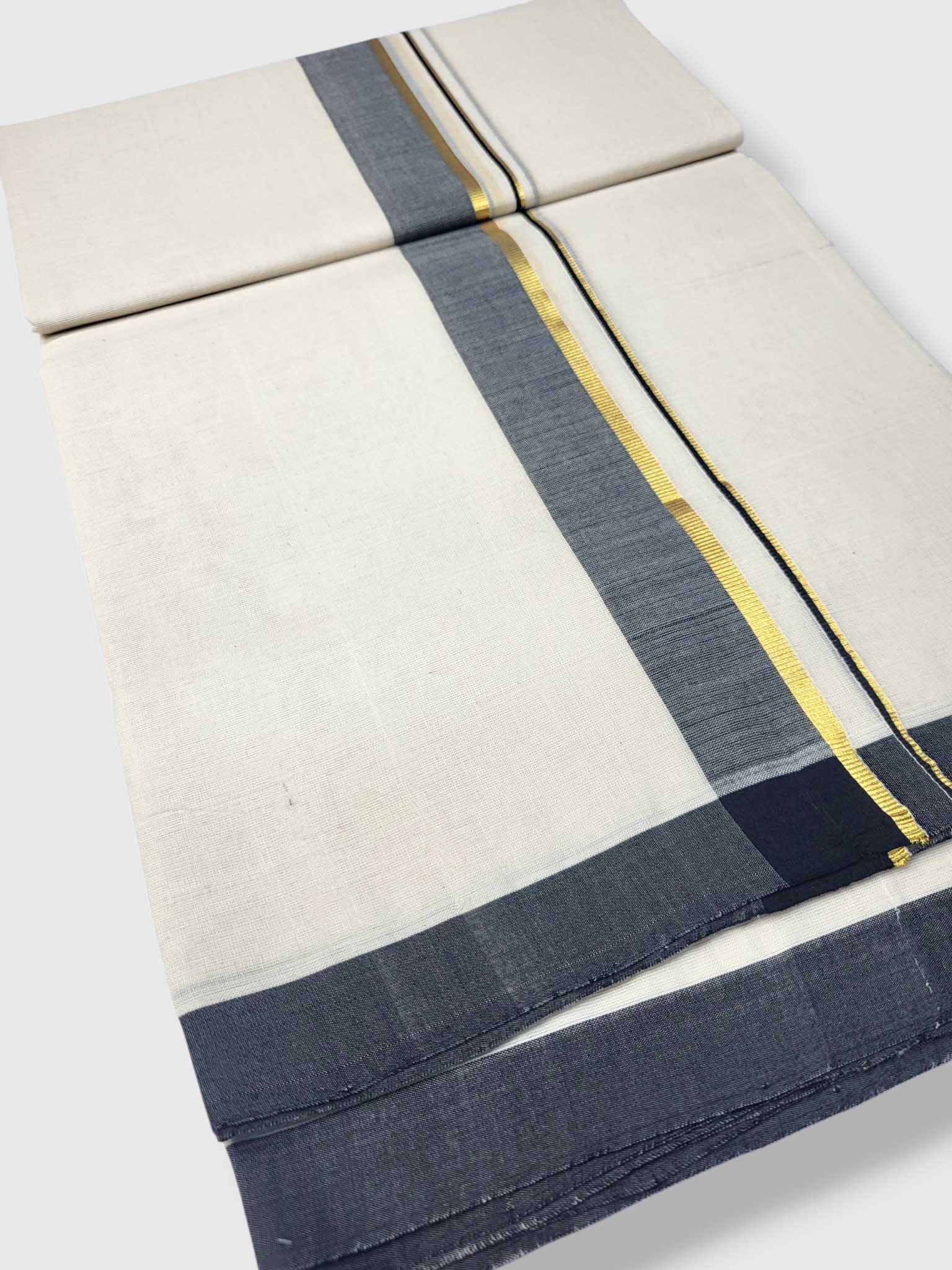 Kerala Balaramapuram Pure Cotton Handloom Mundu/Dhoti