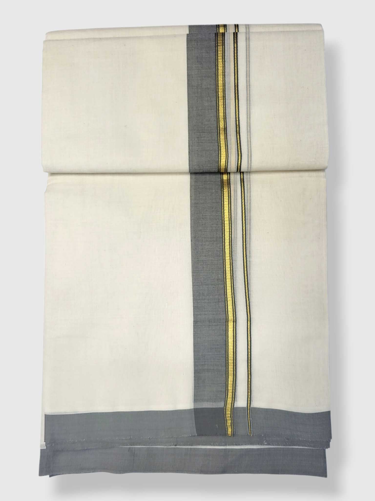 Kerala Balaramapuram Pure Cotton Handloom Mundu/Dhoti