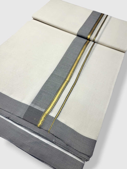 Kerala Balaramapuram Pure Cotton Handloom Mundu/Dhoti